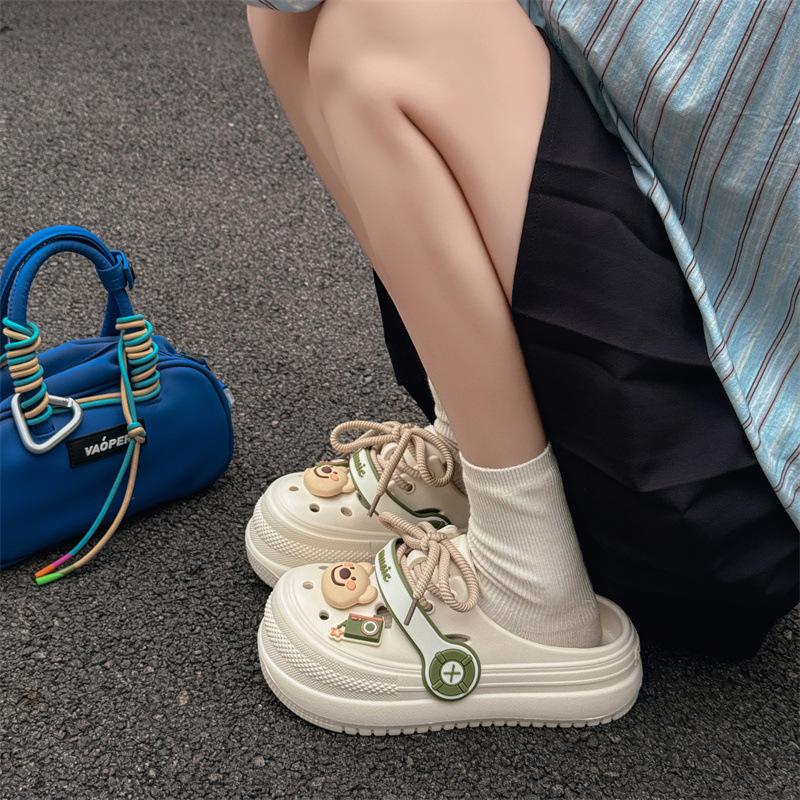 

New music straps, , women s bag heads, two trendy outer wear, summer beach cool slippers 35/36 off білий колір