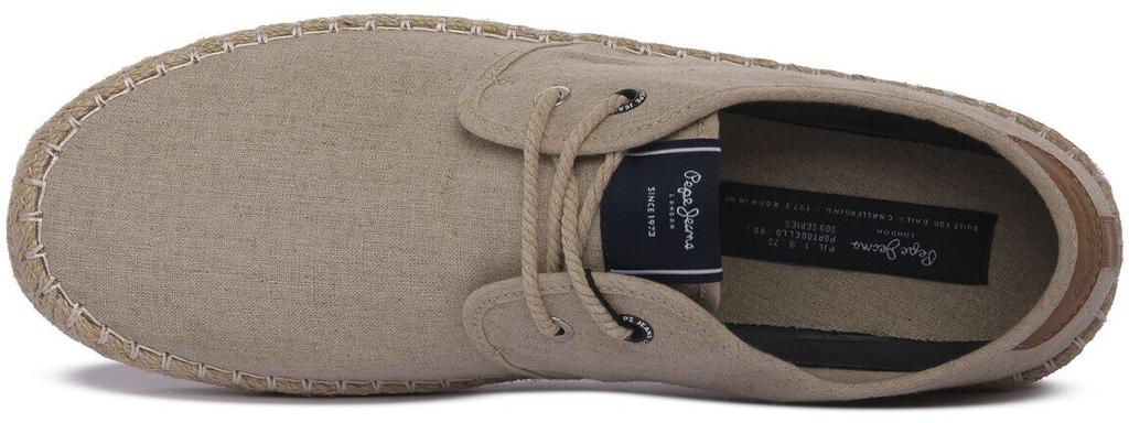 Туристические льняные ботинки Pepe Jeans Claic бежевого цвета