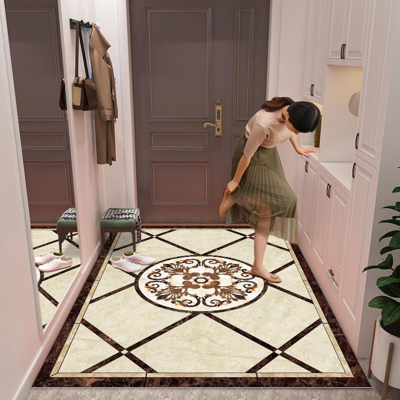 New Chinese Style Marble Entrance Door Mat Dirt Resistant Door Mats Anti Slip Foot Mats for Household Use