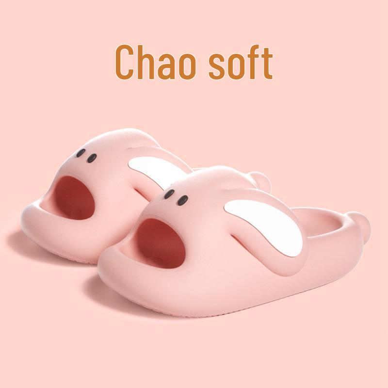 EVA Non-Slip Cartoon Slippers for Little Girls - Soft Sole, Cute Indoor Summer Sandals, Parent-Child Matching