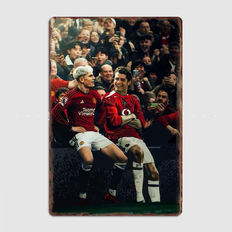 

Alejandro Garnacho Football Player Retro Posters Metal Sign Custom Football Club Garage indoor Wall Room Decor Tin Home Decor 20x30cm（7.8x11.8inch）
