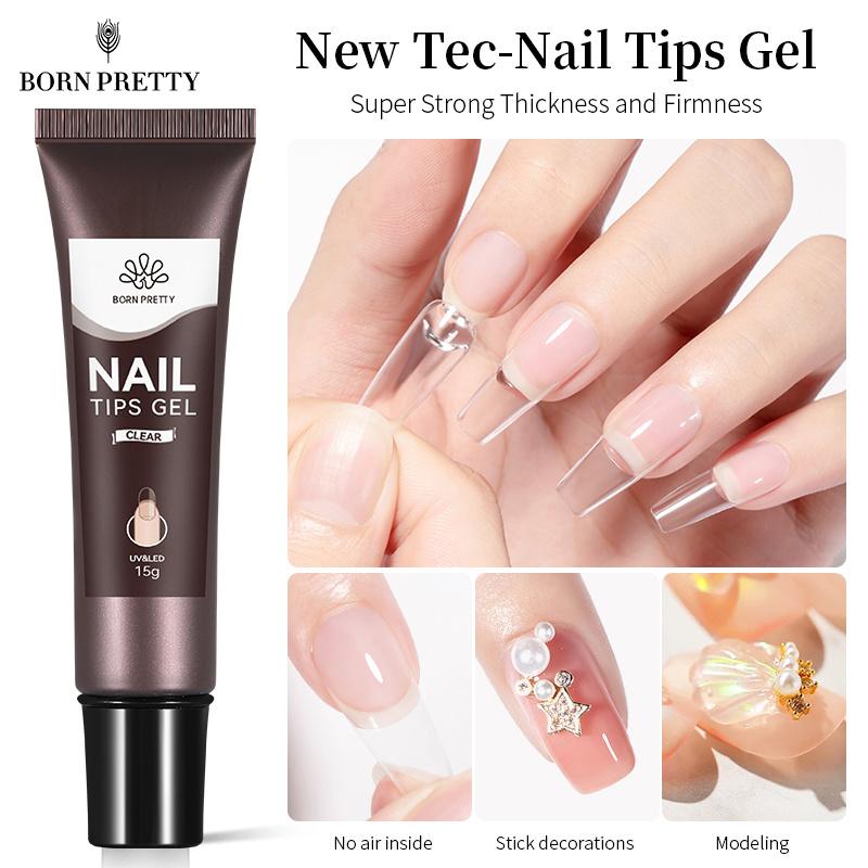 

BORN PRETTY 15 г Кончики для ногтей Гель Прозрачный Впитывать Ультрафиолетовый Светодиодный Художественный Лак Функция Расширения Маникюр Гелевый Салон