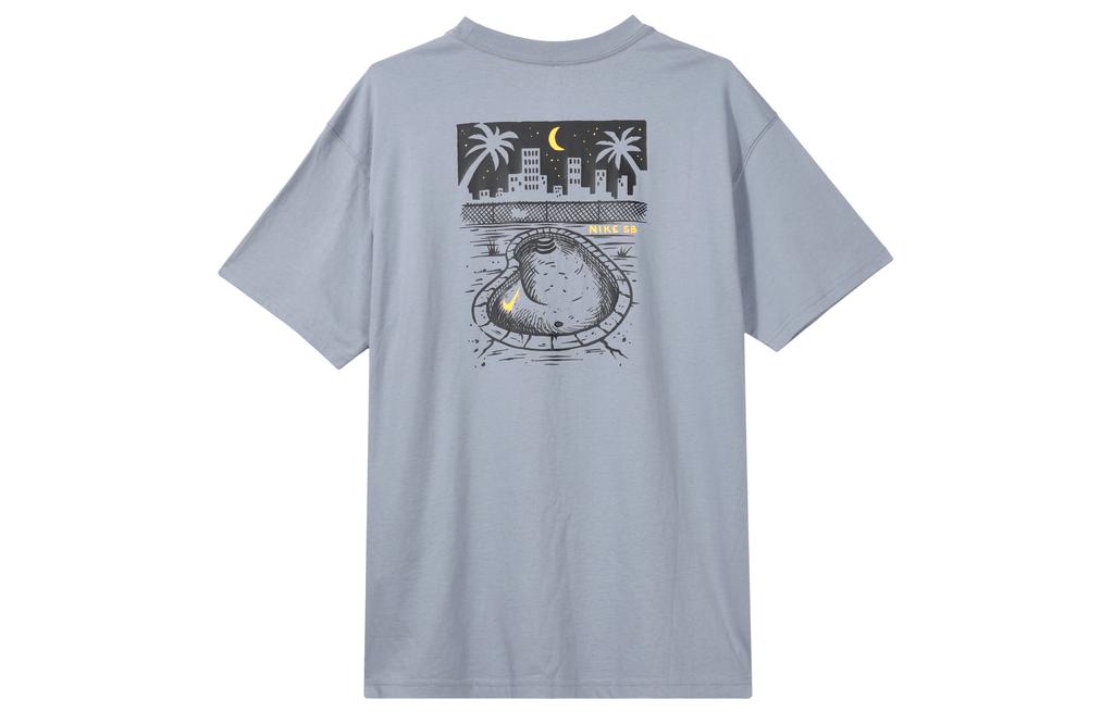 Nike Drop Shoulder Sleeve T-Shirt Men's Slate Blue DR1240-493