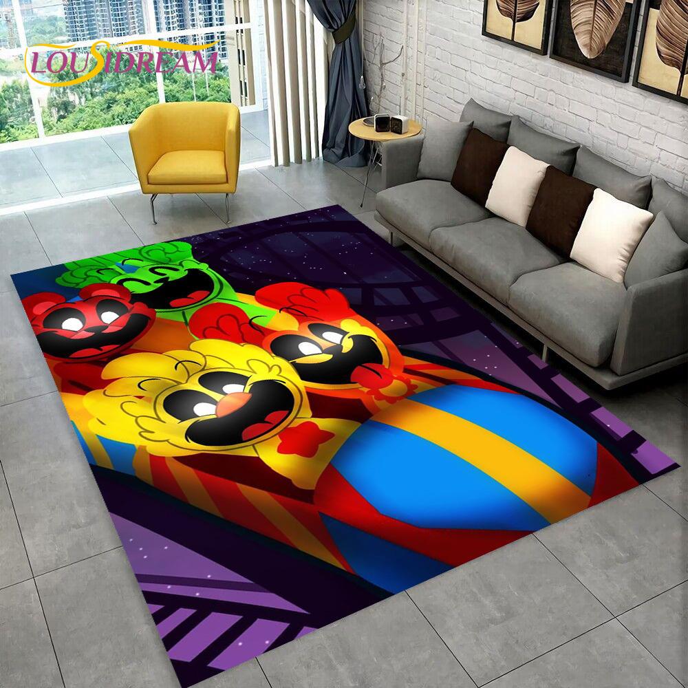 Niedliche S-Lächeln C-Kreaturen Nickerchen Bastel-Einhorn Cartoon Teppich Teppich für Schlafzimmer Wohnzimmer Zuhause Sofa Dekoration, Kinderdekor Fußmatte