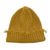 2025 New Fall and Winter Hip Hop Trend Broken Brim Knitted Hat Woman Man Green Grey Black White Hole Cap Warm Hat Bonnets Fall