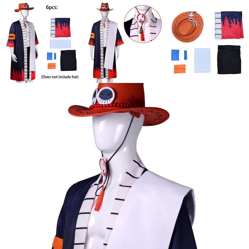 Portgas·d· Ace Cosplay Costume For Adults Highly Restored One Piece Character Uniform