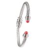 Bracciale Donna Bracciale in pellicola di seta Twke dorato dorato 18 carati Bracciale Twist Jackie alla moda