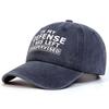 1Piece Unisex Alphabet Lettering Print Wash Baseball Cap Outdoor Adjustable Sunscreen Leisure Hat Spring Autumn Travel Tourism Vacation