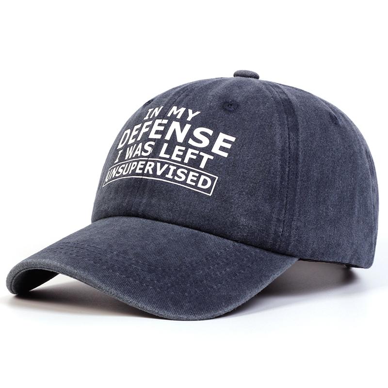 1Piece Unisex Alphabet Lettering Print Wash Baseball Cap Outdoor Adjustable Sunscreen Leisure Hat Spring Autumn Travel Tourism Vacation