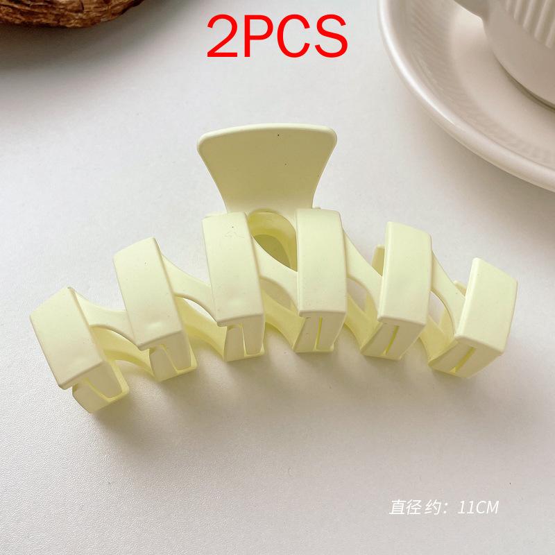 2 ΤΕΜ Premium Σετ Κεφαλών Νέο Γυναικείο Κλιπ Κλιπ Νύχι Μόδας Καφέ Μαύρο Ακρυλικό Μεγάλες Φουρκέτες Claw For Lady Clip Barrette Αξεσουάρ μαλλιών