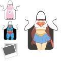 Women Kitchen Men Bib Aprons Comic Superhero Costume Apron Gift Funny
