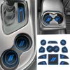 For Dodge Challenger Accessories 2015-2024  Fits Cup Holder Ert Anti-Dust Mats Door Pocket Center Console Liners(Black Trim) - 11 PCS Set