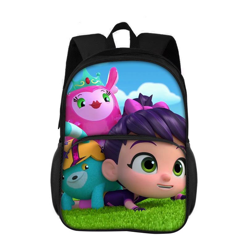 Abby Hatcher Round Front Bag Backpack New Cartoon Print Student Boys and Girls Best Birthday Gift for School