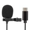 Type C Lavalier Microphone Intelligent Noise Cancellation Wired Lavalier Lapel Microphone for Karaoke Recording