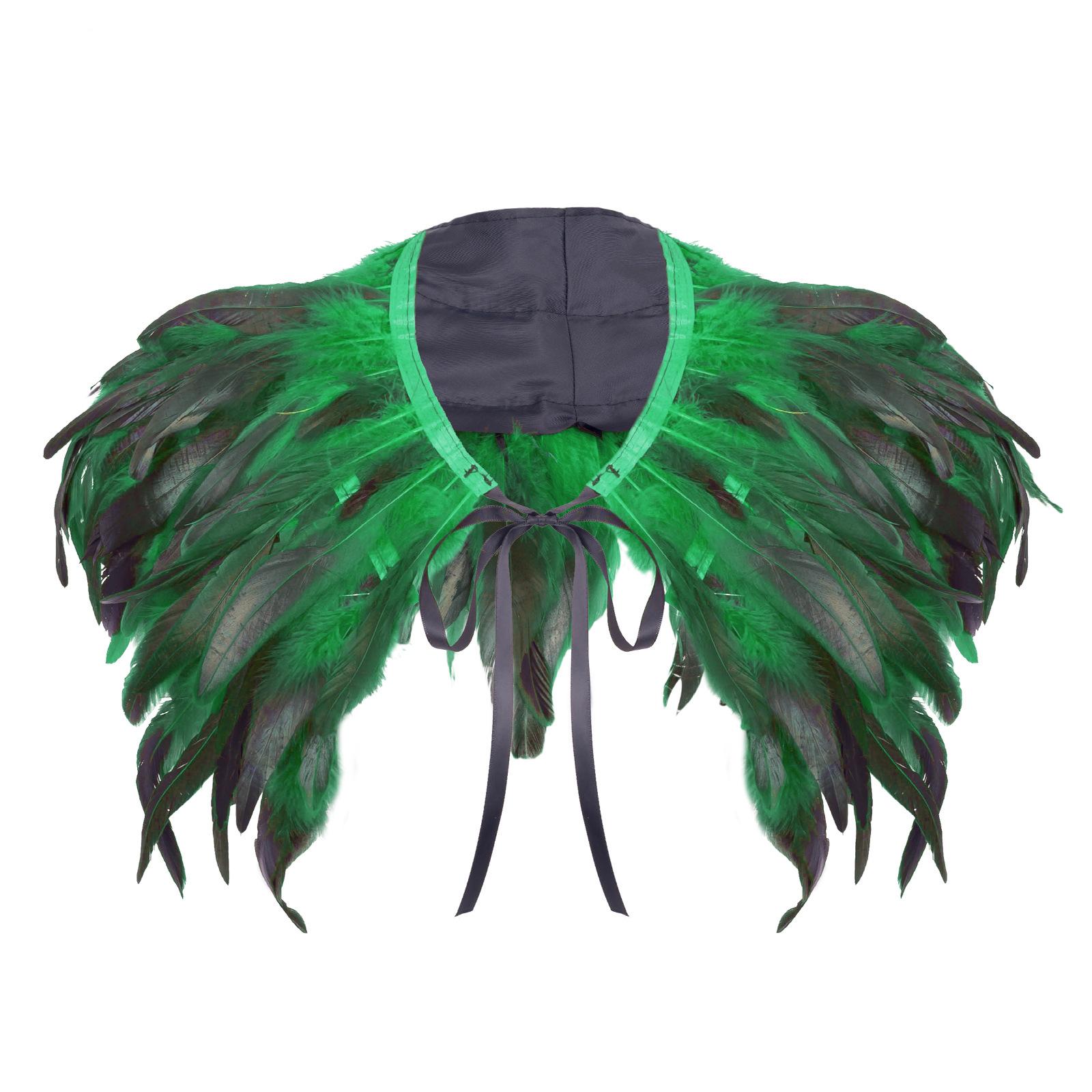 

Elegant Feather Shawl for Women Photography Perfect for 1920s Feather Shrug Halloween Cosplay and Evening Dresses 2