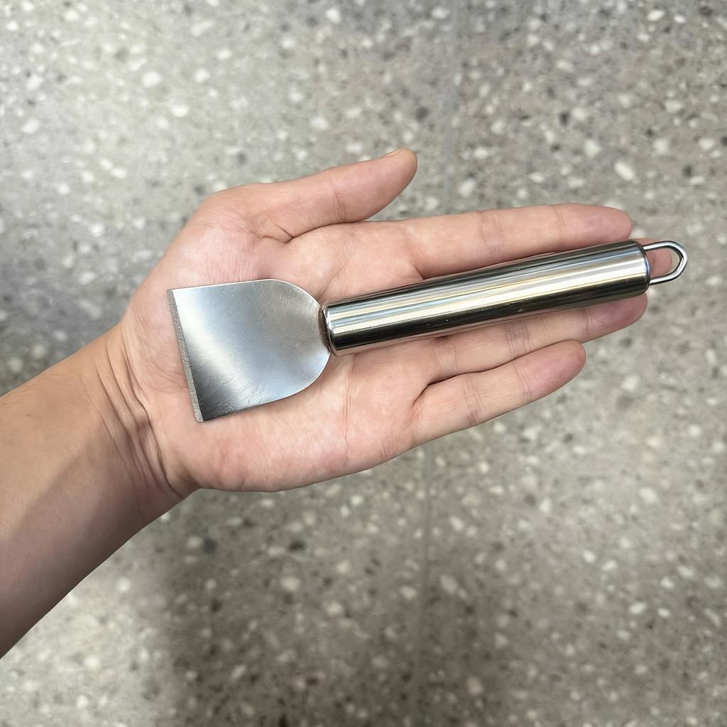 Stainless Steel | Heavy-Duty Scraper - Multi-Purpose Kitchen Cleaning Tool for Cooktops, Pans, Carpet, Bathroom, Living Room