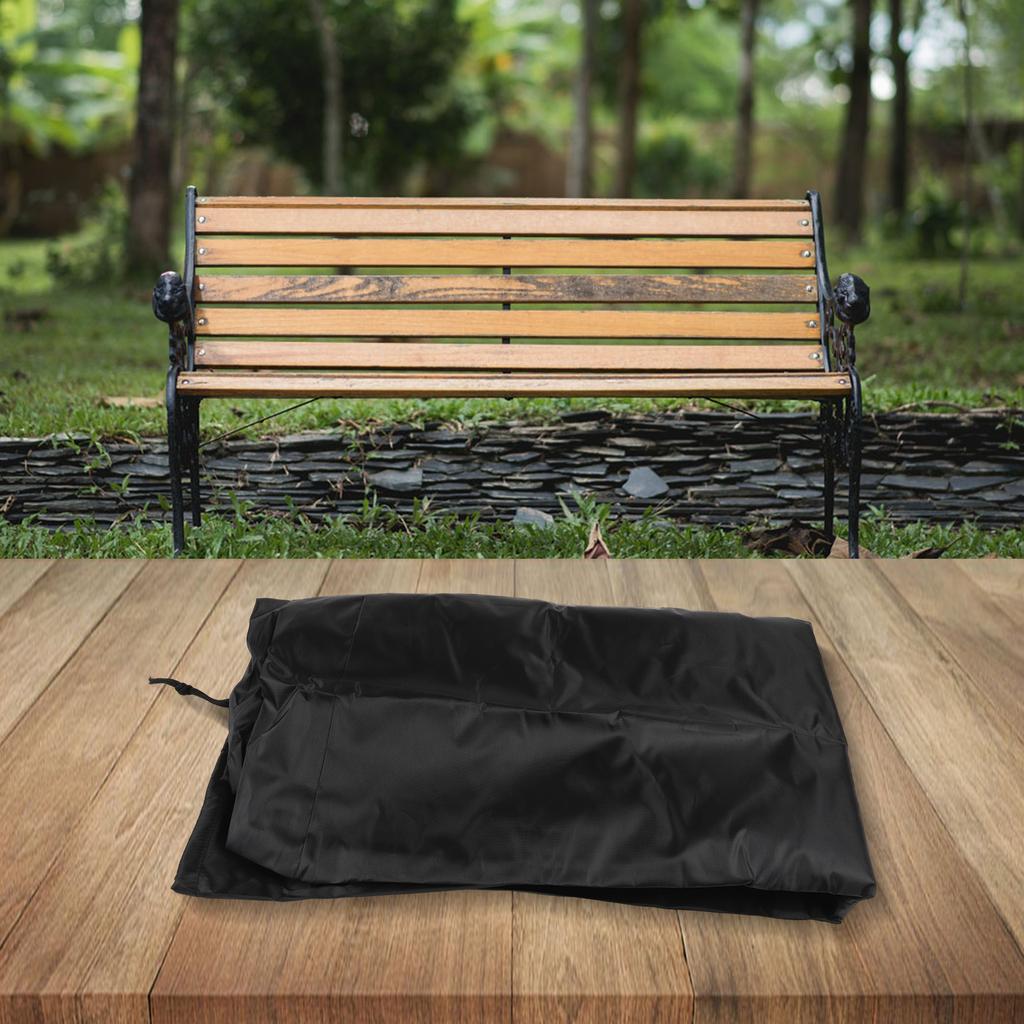 Waterproof Cover Garden Bench Covers Garden Furniture Cover 210D Oxford Fabric Compact Storage Option For 2 Seater