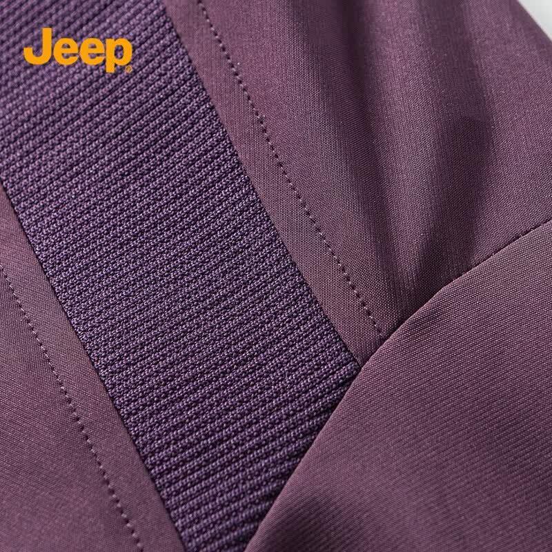 JEEP Men's Casual Stand Collar Windproof Knit Jacket
