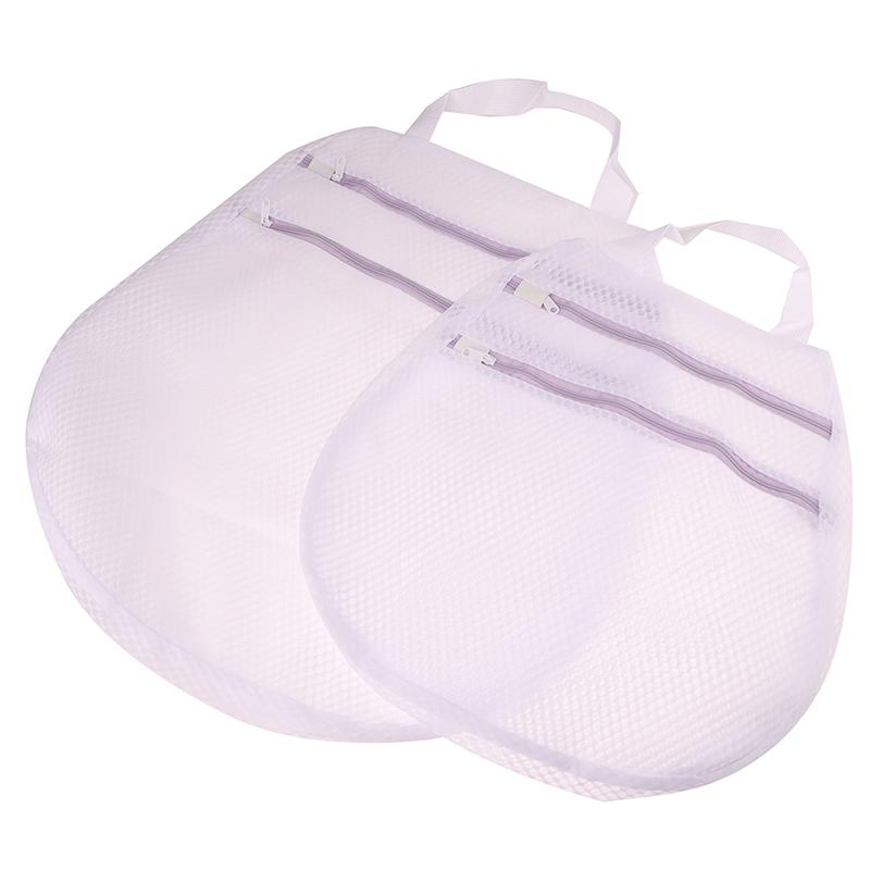 Mesh Laundry Bag Set,Double-Layer Zipper Coarse Mesh Sandwich Bra Bag,Can Hanging Bags Underwear Washing Machines Laundry Bag