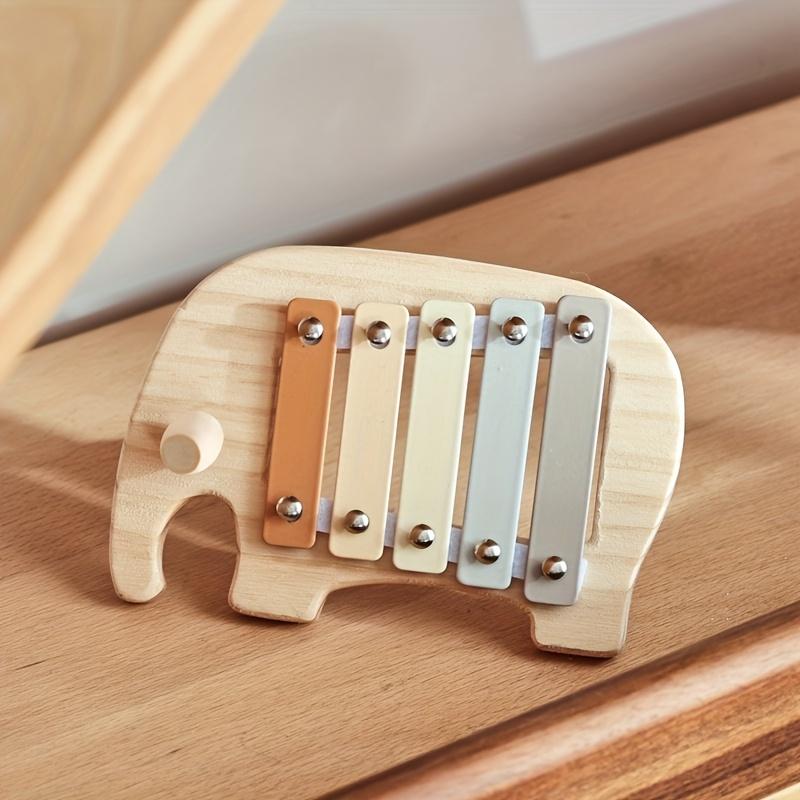 Baby Wooden Elephant Toy, Educational Elephant Toy Board, Multifunctional Hand and Brain Development Parent-Child Toy, Christmas Gift