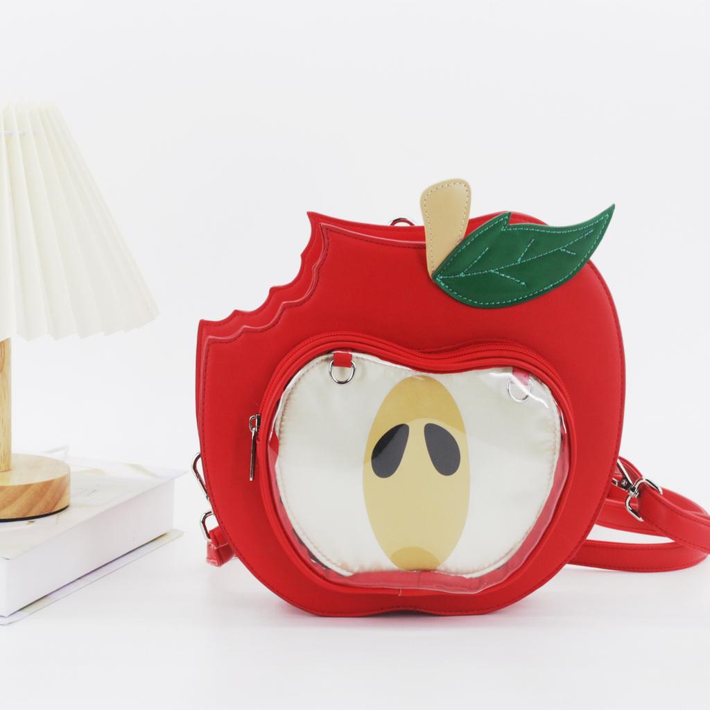 Original 2025 New Trend Apple Pain Bag Student Commuter Backpack Cute Large Capacity Shoulder Crossbody Bag