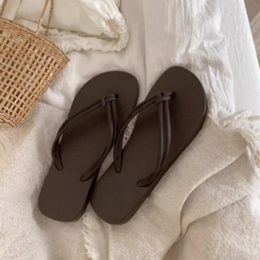 New Arrivals Open Run Women Summer Twisted Strap Flat Slipper Flip Flop