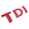 cycr3 Car Styling Red Solid TDI Logo Badge Emblem Decal Car Sticker for VW Golf JETTA PASSAT MK4 MK5 MK6 skoda Seat Car Accessories