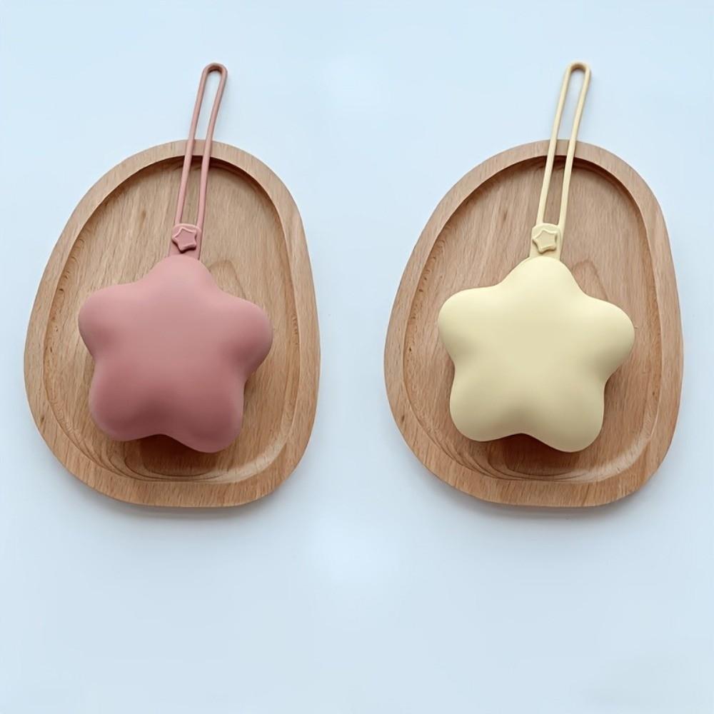 Food Grade Silicone Silicone Storage Box Star Shape Hanging Bag Stroller Storage Bag Portable Soother Container Box