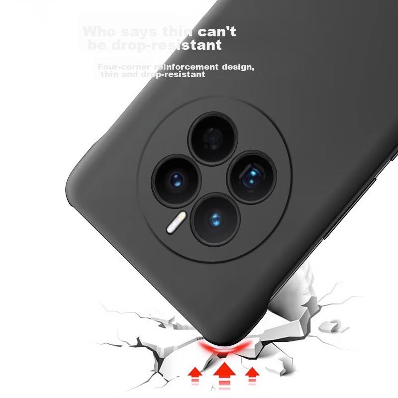 POZZO Ultra-Thin Matte Case for Huawei Mate50 And Mate50e, Borderless with Heat Dissipation, Shockproof, Simple Design Night Sky Black]