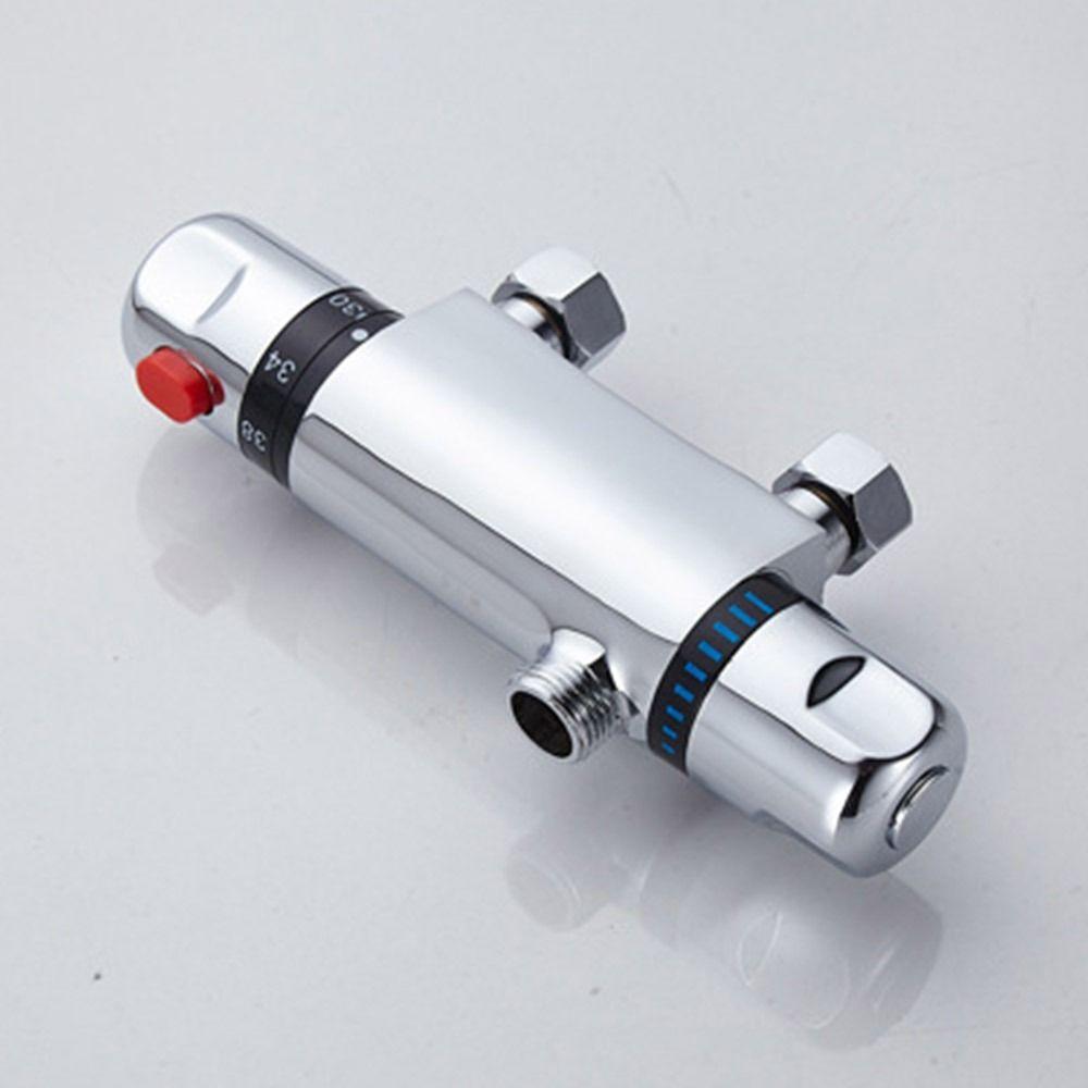Durable Shower Valve Chrome Bottom Exposed Bar Shower Mixer Valve Tap Bathroom Accessories Bathroom Faucet