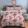 Christmas Print Bedding Set Duvet Cover 1 Duvet Cover 2 Pillowcases Adult and Kids Bedding Set Luxury Holiday Christmas Gifts