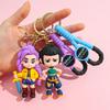 KPOP Demon Hunters Keychain, Tiger Character PVC Figure Keychain, Cute Harajuku Style Key Ring for Kids & Fans Halloween