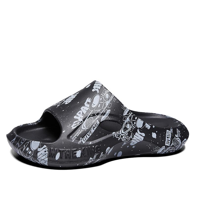 Fashion Men Casual Beach Slippers Platform Flip Flops Sandals Summer 2024 New Couples Indoor Soft EVA Bathroom Non-slip Floor Slides