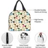 Dachshund Lunch Bag Insulated Lunch Box Washable Cooler Tote Bag Reusable Lunch Box Lightweight for Office Work Picnic Beach