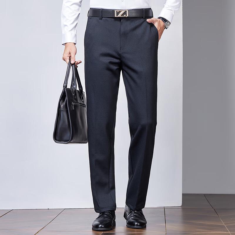 Мужские структурированные эластичные повседневные брюки прямого кроя FAPAI 31