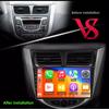 Black Android 12 Carplay Car Radio for Hyundai Solaris Verna Accent 1 2010 - 2016 Multimedia Player 2 Din GPS DVD Head Unit