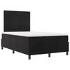 Box Spring Bed with Mattress Black 120 x 190 cm Velvet