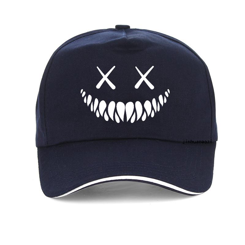 Demon Smiling Face Men Women Baseball Cap Funny Skull Summer Cool Trucker Hats Casual Adjustable Hats