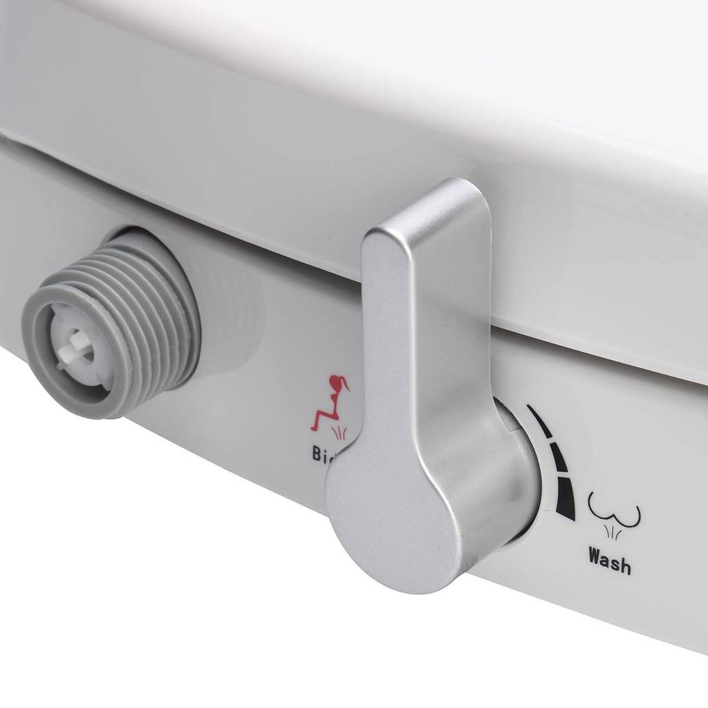 Non-Electric Bidet Toilet Seat Cover Soft Closing Dual Nozzle Manual Control Bidet Seat Home Universal Toilet Seat Lid