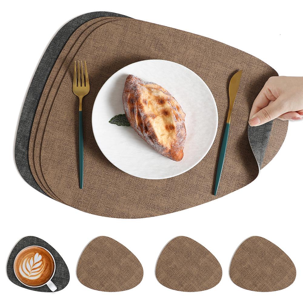 Nordic Water Drop Placemat - Waterproof, Oil-Proof, Heat-Resistant Dining Table Mat for Home, Restaurant, or Hotel Use.