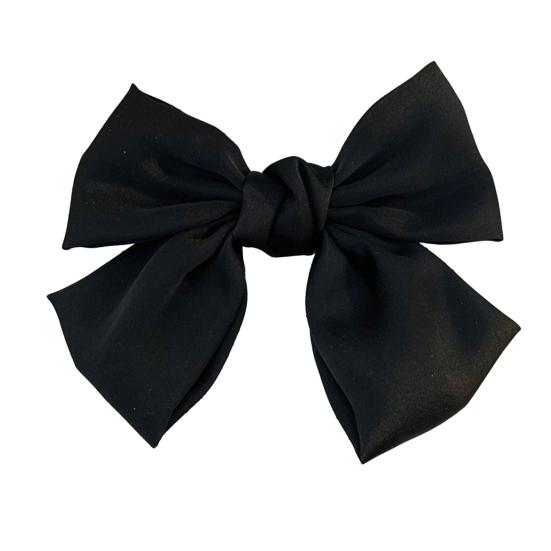 Women Hairpin Bow Theme Hair Clip Bright Color Hair Clip Back Head Hair Claw Lightweight Hair Accessory