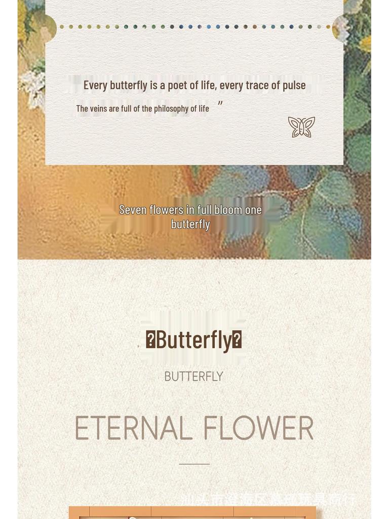 Blooming Series 3D Eternal Flower Photo Frame Toy and Desktop Ornament - Teacher's Day Gift