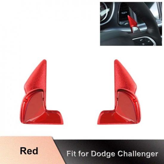 RED Steering Wheel Shift Paddle Extended COVER For Dodge Charger Durango 2015+