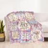 Happy 40th Birthday Quotes Blanket Durable Comfort Perfect for Bedding Couch Chair Four Seasons Universal Modern Style