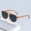 Simple Square Large Frame Glasses For Both Men And Women, Uv-protective Sunglasses 9026