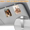 6Pcs Car Sun Visor Photo Frames, Visor Clips for Cars DIY Sunshade Photo Frame Clip Stainless Steel Material, Not Easy To Damage Strong Hold