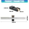 Angles Measuring Tool Combination Square Adjustable Steel Ruler Positioning Block For Accurate Layout Marking
