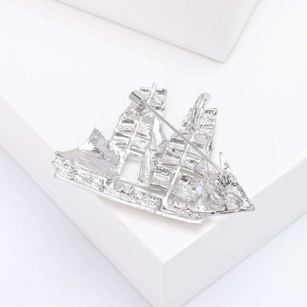 Sailboat Badge Women Enamel Boat Brooch Pins Gifts