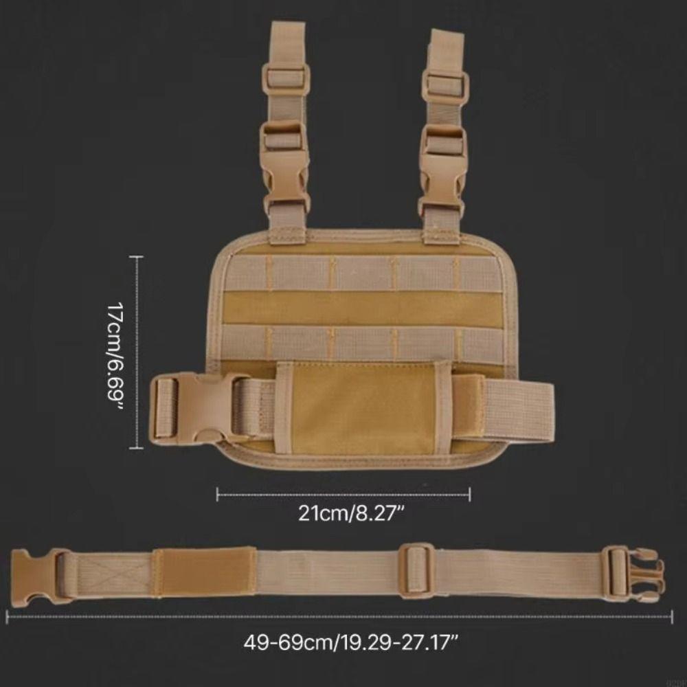 Quick Release Buckle Thigh Strap Pouch Adjustable Thigh Rig Panel Drop Leg Platform  Men Male