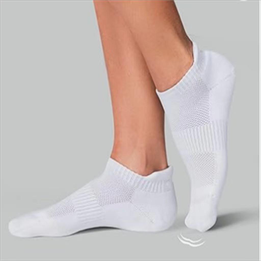 Calcetines de Correr Tobilleros Unisex de Algodón Peinado - Finos, Color Sólido, Todas las Estaciones, Versátiles para Uso Casual